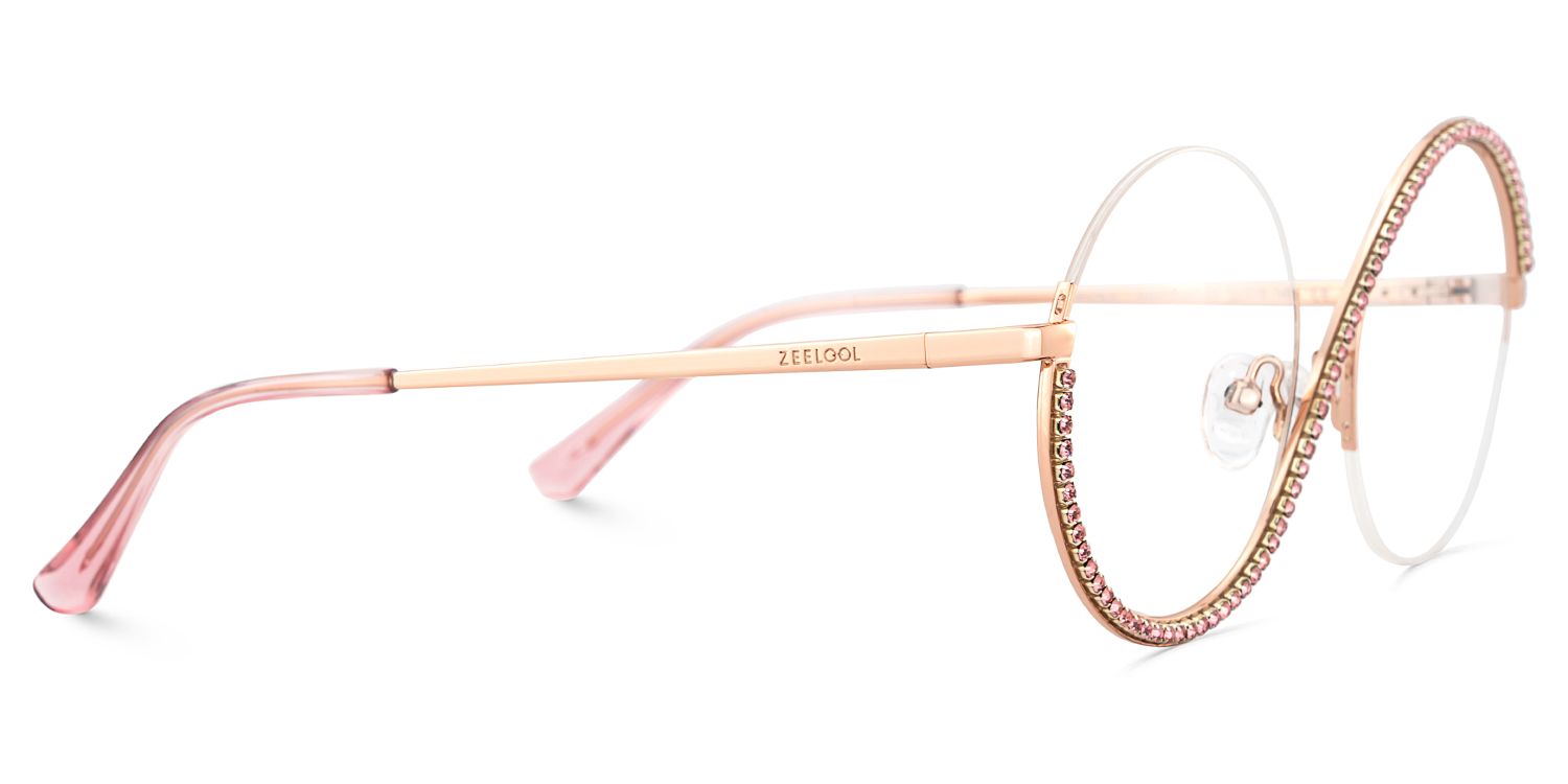 Women's Half Rim Glasses With Diamonds3