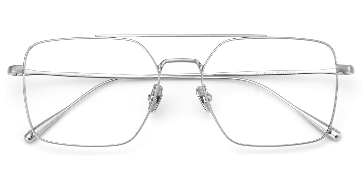 Jensen Eyeglasses in Aviator Sliver Frame | ZEELOOL Canada3