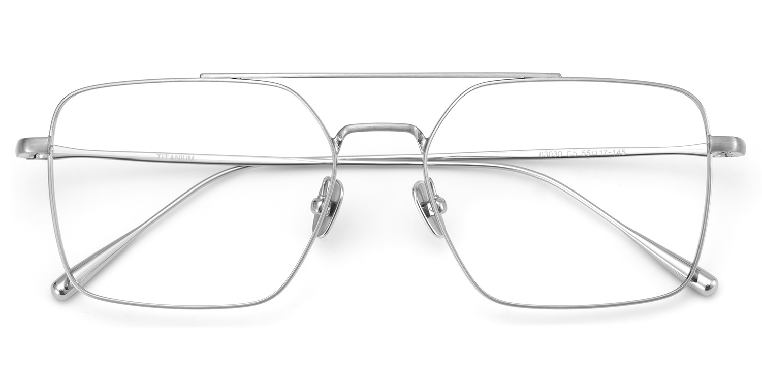 Jensen Eyeglasses in Aviator Sliver Frame | ZEELOOL Canada3