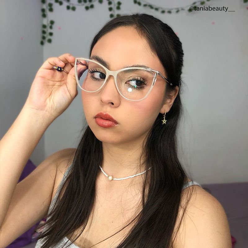 Yomary Cateye Khaki EyeGlasses | ZEELOOL Canada7