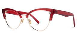 Charlene Browline Red Glasses1
