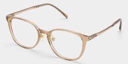 Amanda Rectangle Beige Glasses3