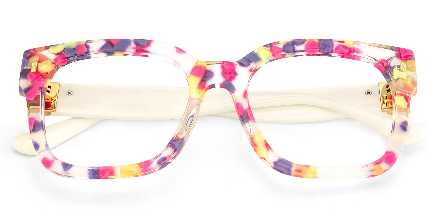 Designer Scicluna Glasses in Full-frame With White Temples2