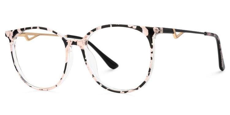 Chanty Round Floral Glasses