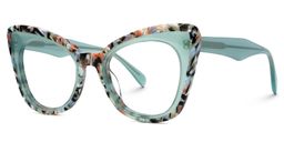 Dunkley Cateye Green Glasses1