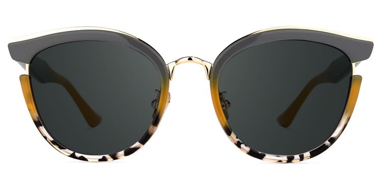 Laraine Cat Eye Gray Glasses