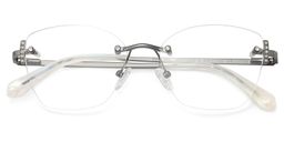 Jaxon Rectangle Silver Glasses2