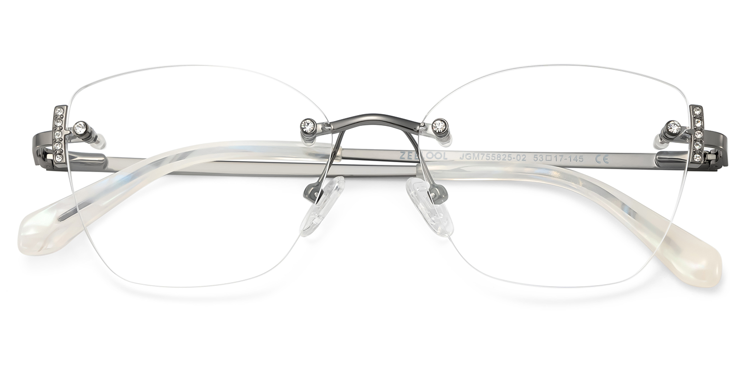 Jaxon Rectangle Silver Glasses2