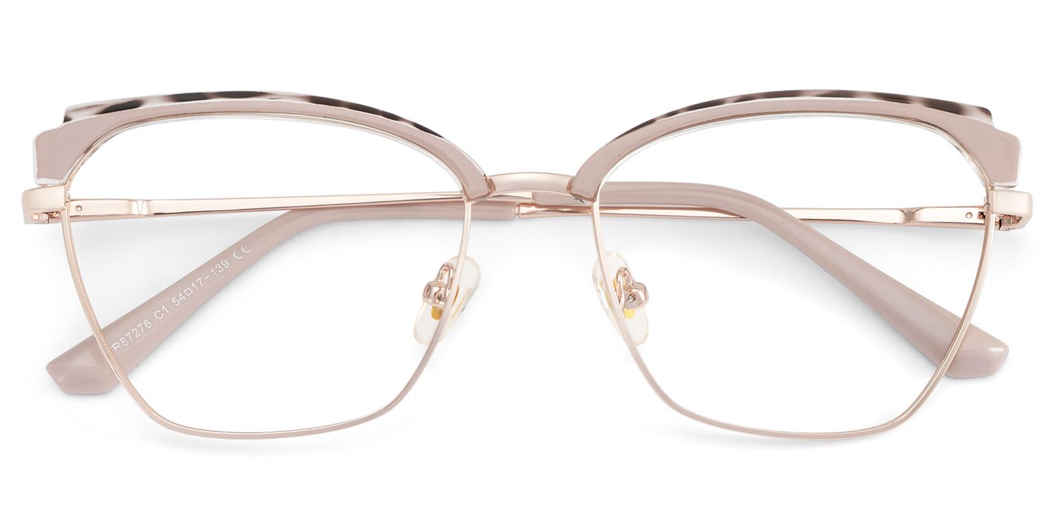 Phoebe Browline Khaki Frame Eyeglasses for Woman| ZEELOOL Canada2