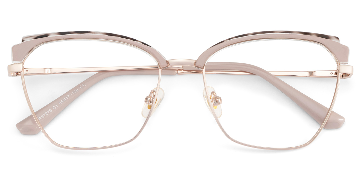Phoebe Browline Khaki Frame Eyeglasses for Woman| ZEELOOL Canada2