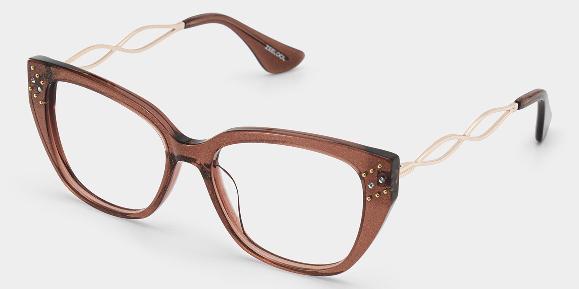 Alma Butterfly Brown Maroon Glasses Frames for Women| ZEELOOL3