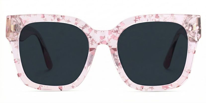 Scicluna Square Pink Glasses
