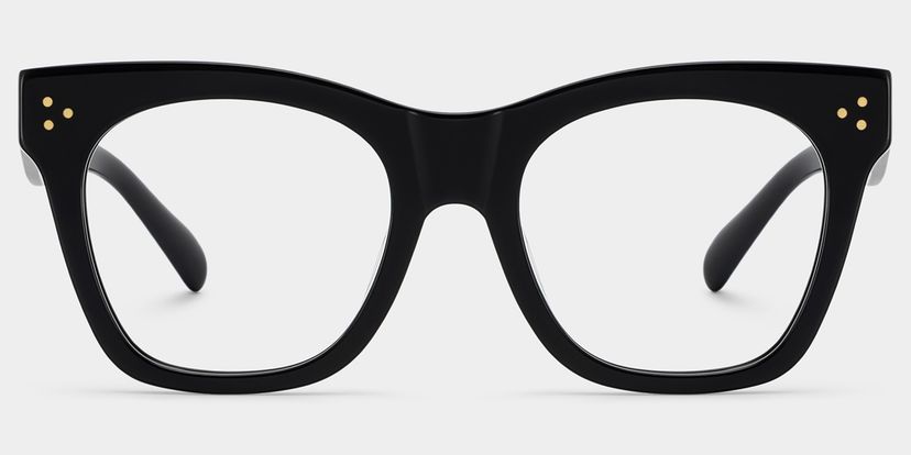 Gordon Rectangle Black Glasses