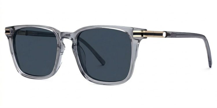 Kornelia Gray Square Sunglasses