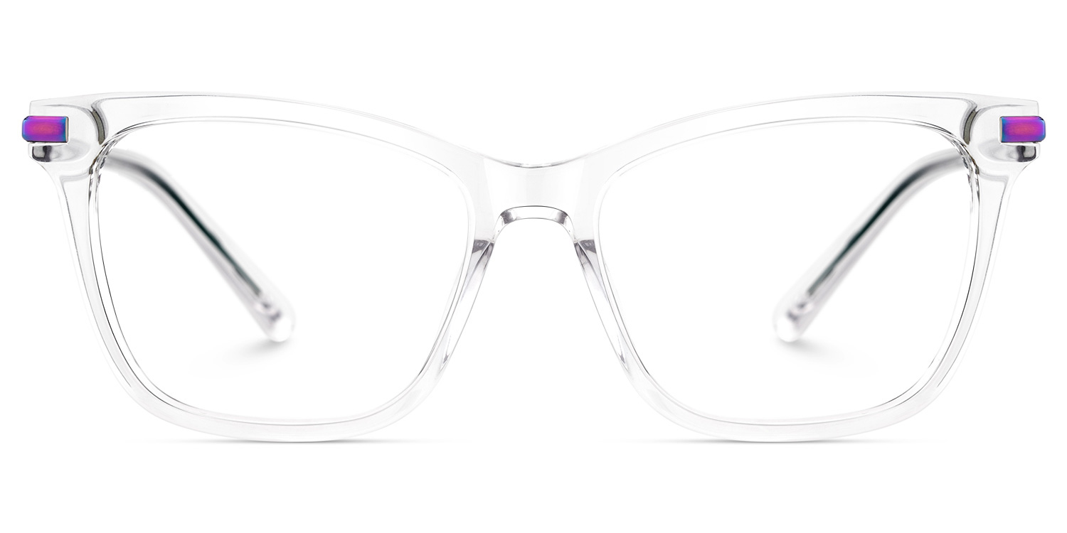 Eliot Rectangle Eyewear with Crystals1