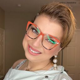 Awilda Cateye Red Glasses7