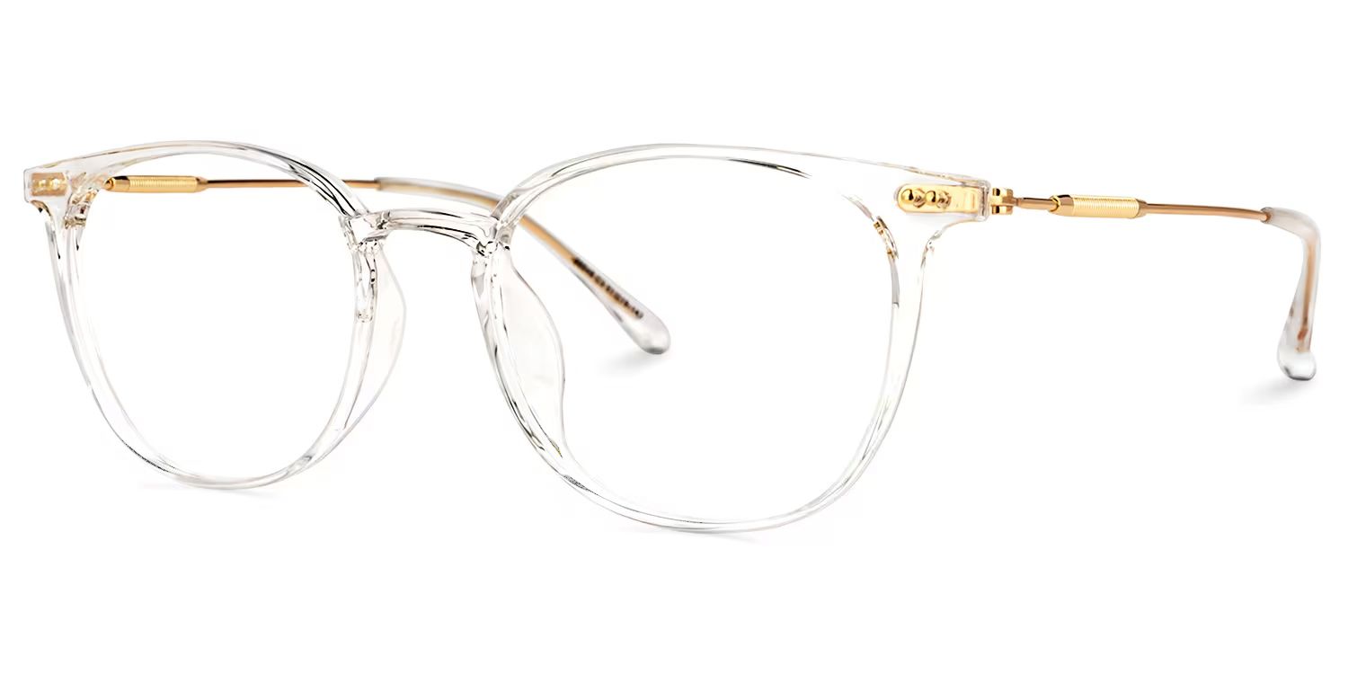 Vilanova Round Clear Glasses | ZEELOOL Canada1