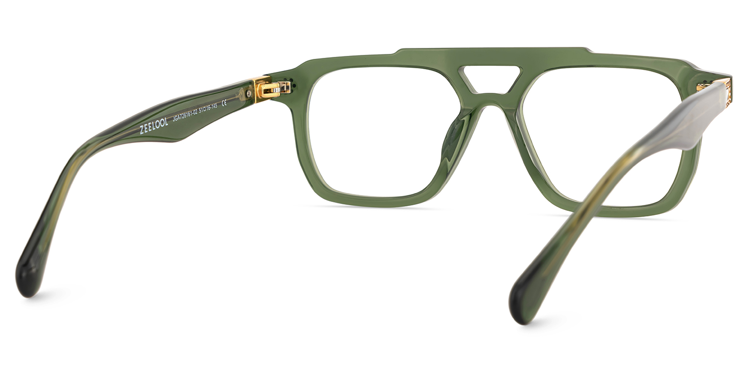 Mercurio Eyeglasses in Aviator Green Frame | ZEELOOL Canada5