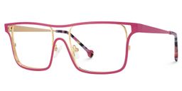 Nova Rectangle Rose Red Glasses1
