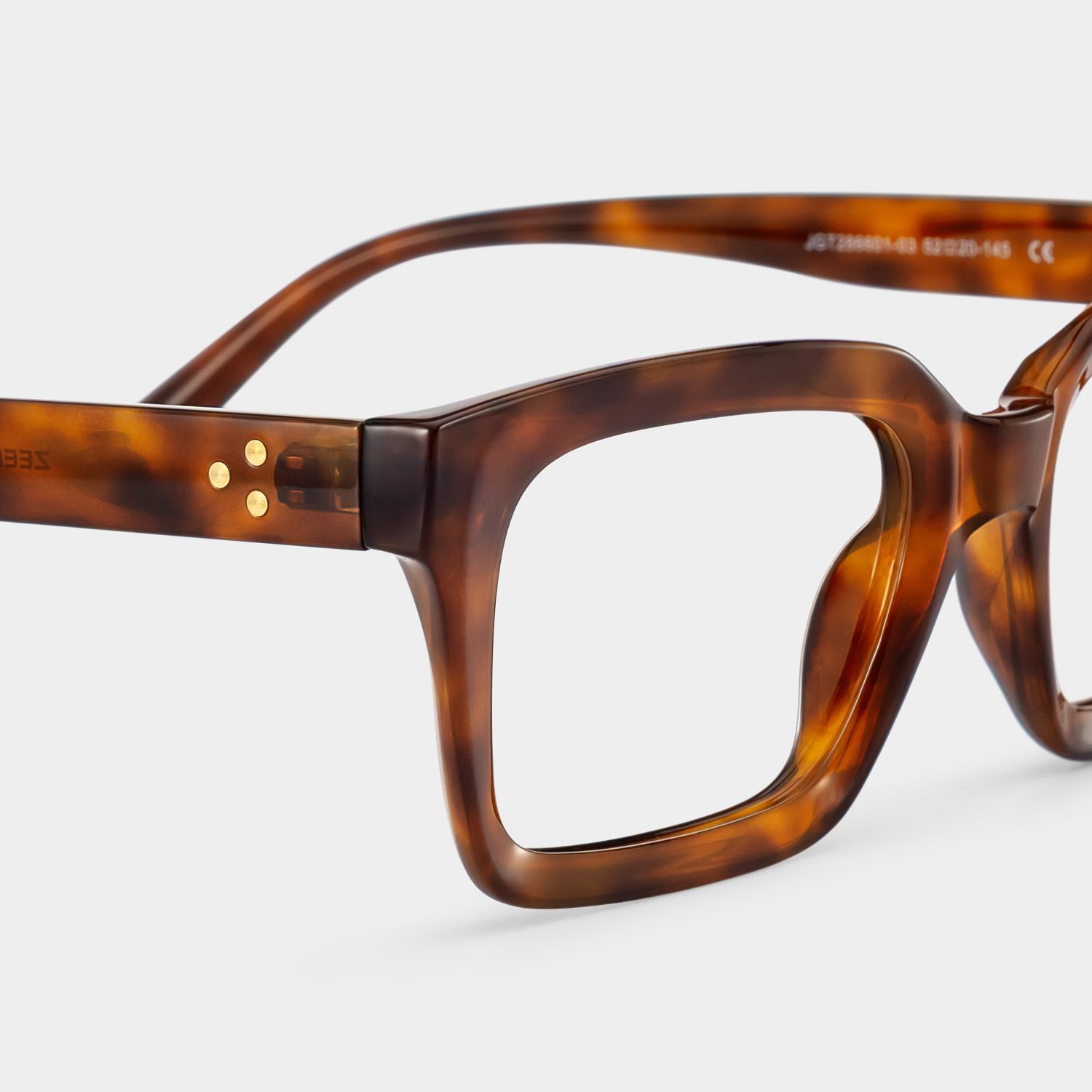 Marley Tortoise Eyeglasses with Rectangle Frames | ZEELOOL4