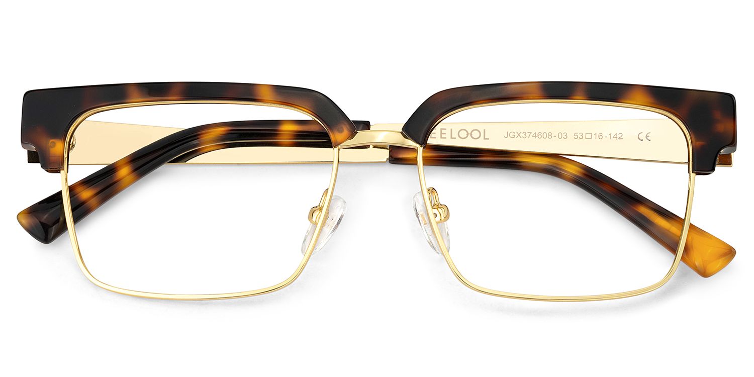 Tortoise Browline Frame Glasses - Gerena on Sale | ZEELOOL Canada2
