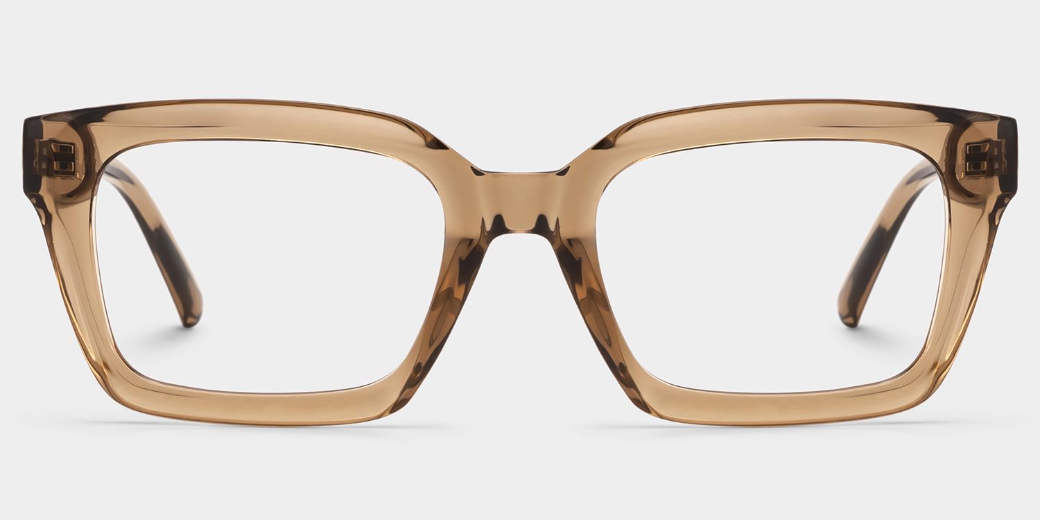 Grover Rectangle Eyeglasses and Beige Color Frames2