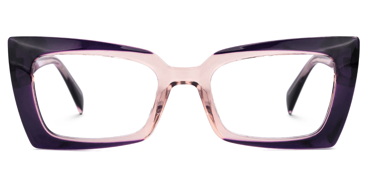 Bueghly Rectangle Purple Glasses0