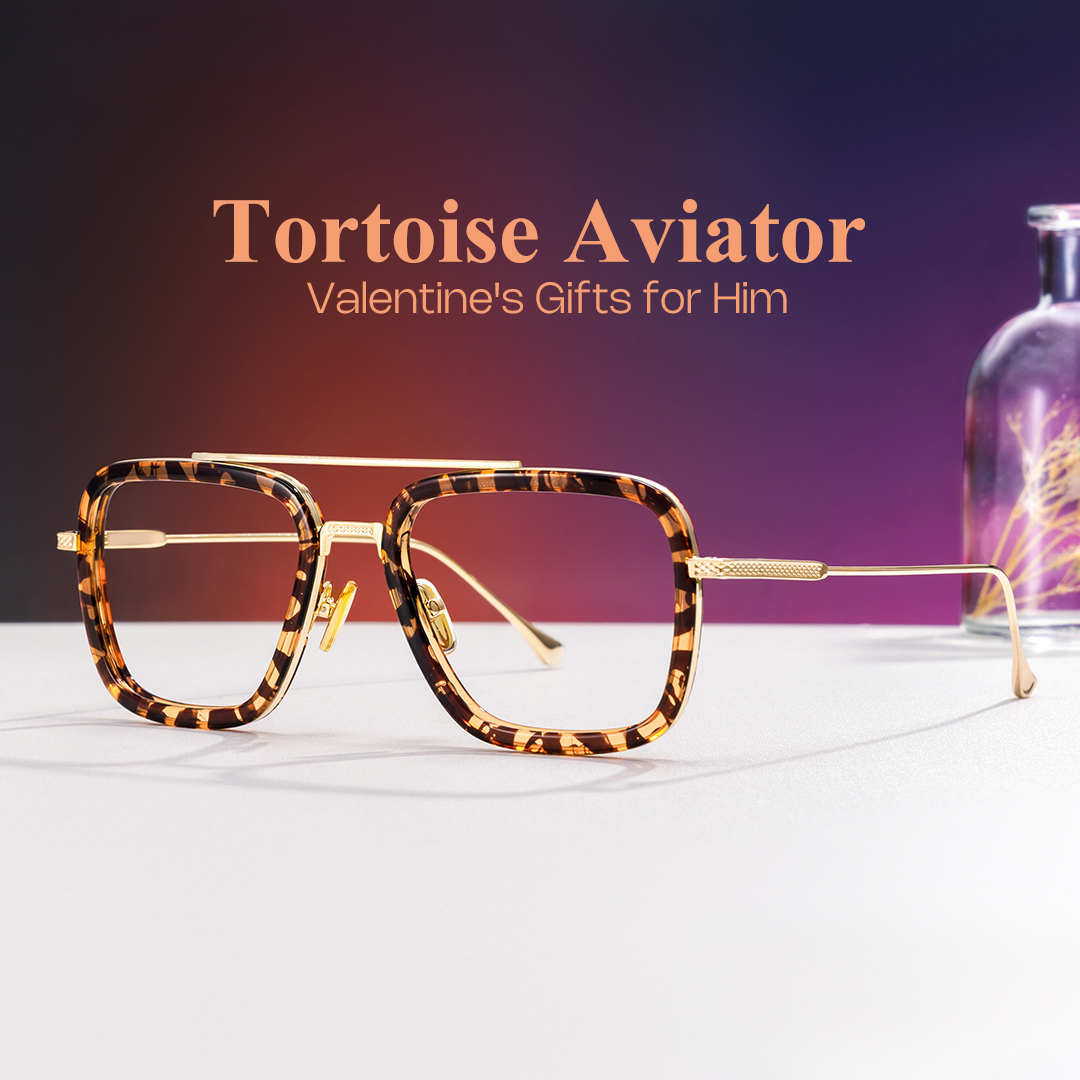 Gifford Rectangle Tortoise Frame Glasses | ZEELOOL Canada0