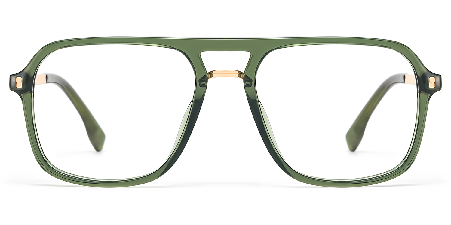 Aviator Kilworth Green Glasses deals -Zeelool Glasses1