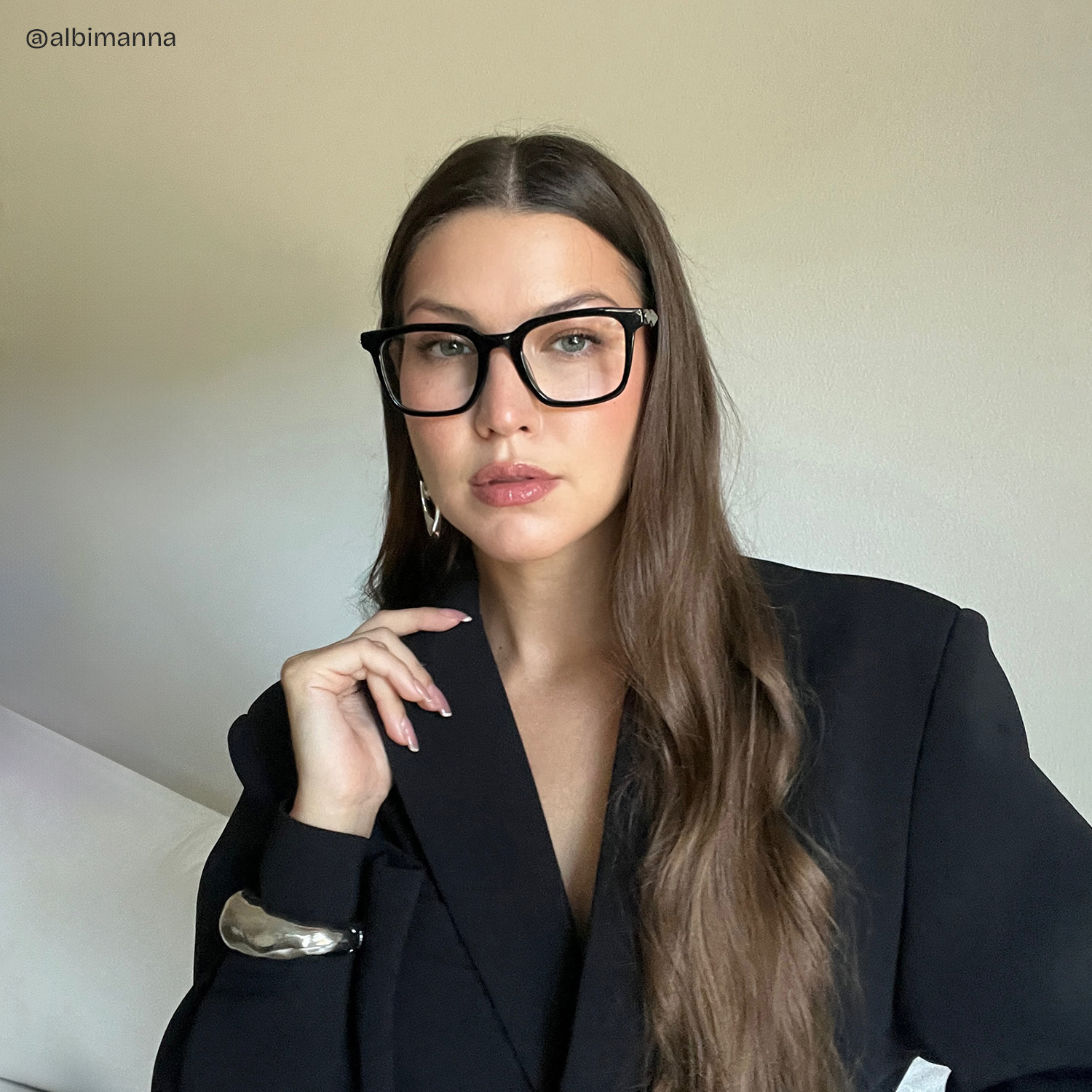 Reese Square Black Glasses8