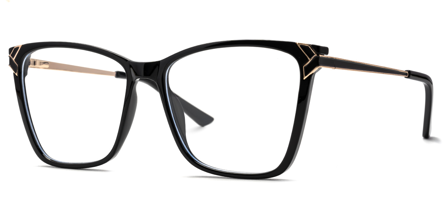 Tricee Square Black Glasses3
