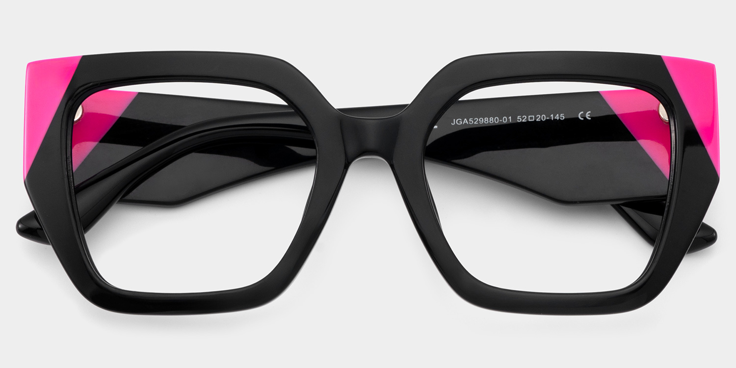 Viva Black Frame Glasses with Square Frame Online | ZEELOOL Canada2