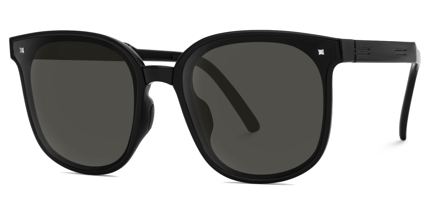 Sulaika TR90 Square Black Sunglasses | ZEELOOL Canada2