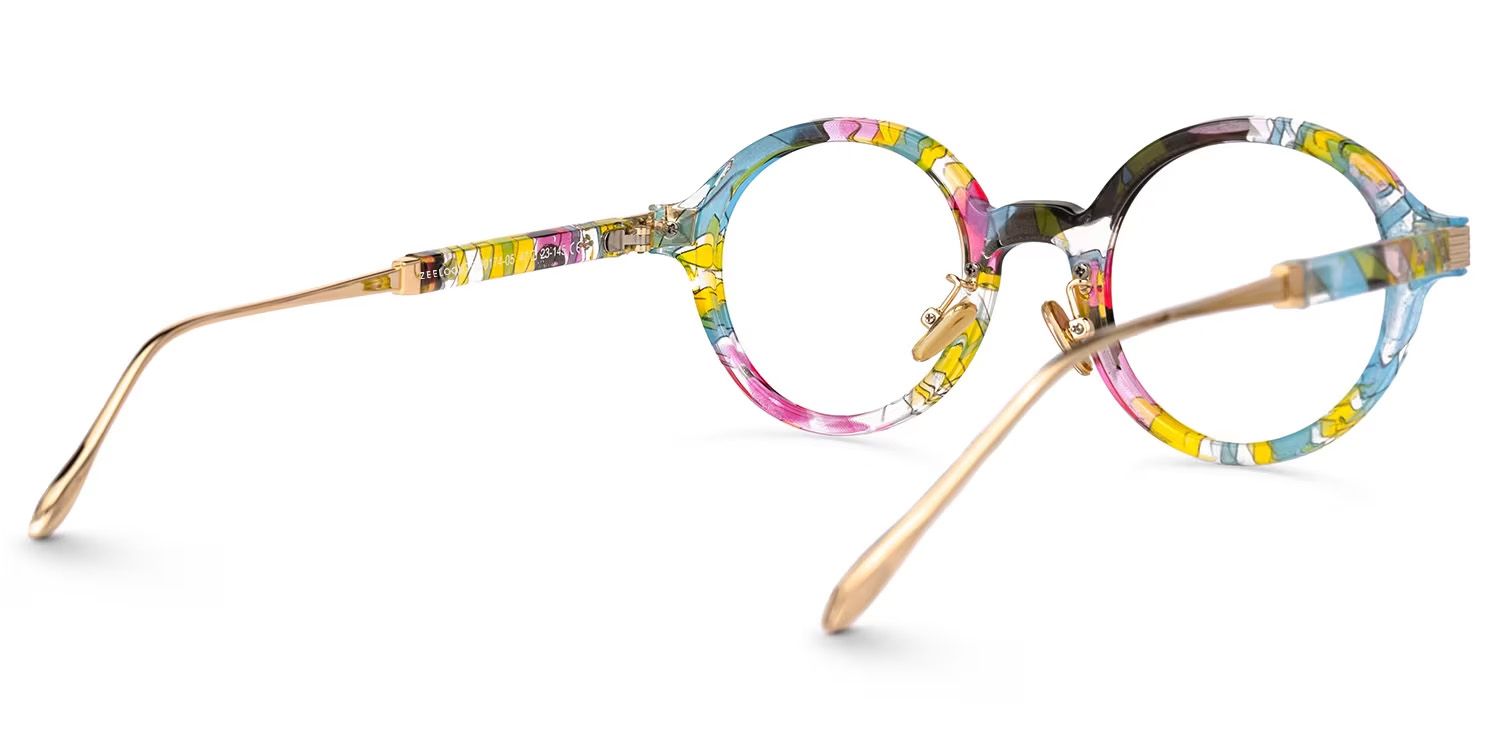 Dylan Round Multicolor TR90 Frame Glasses | ZEELOOL Canada3