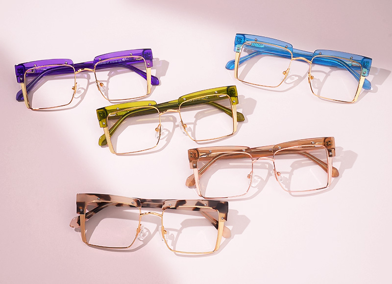 Designer Kiana Champagne Frame Glasses | ZEELOOL Canada6