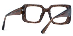 Jesse Rectangle Leopard Glasses3