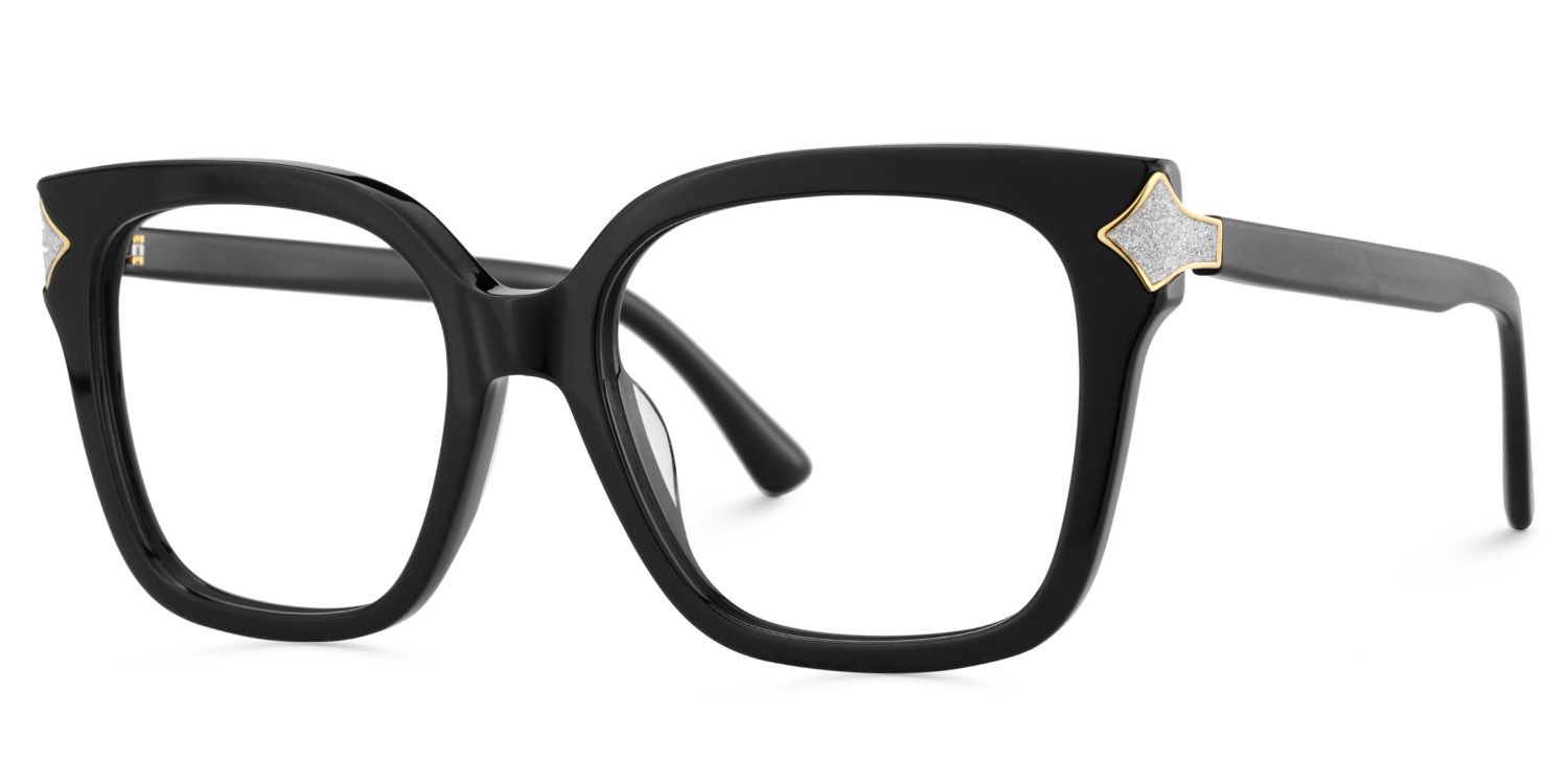 Black Square Frame Glasses - Shakeel on Sale | ZEELOOL Canada3
