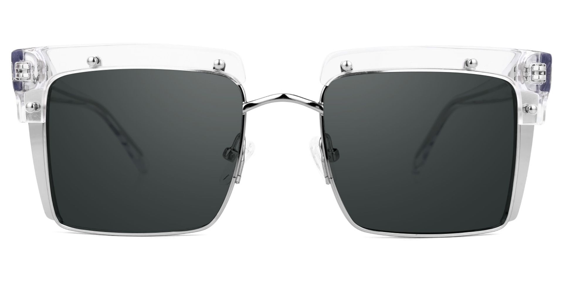 Kiana Square Clear Frame Sunglasses | ZEELOOL Canada2