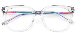 Mailyn Round Clear Glasses2