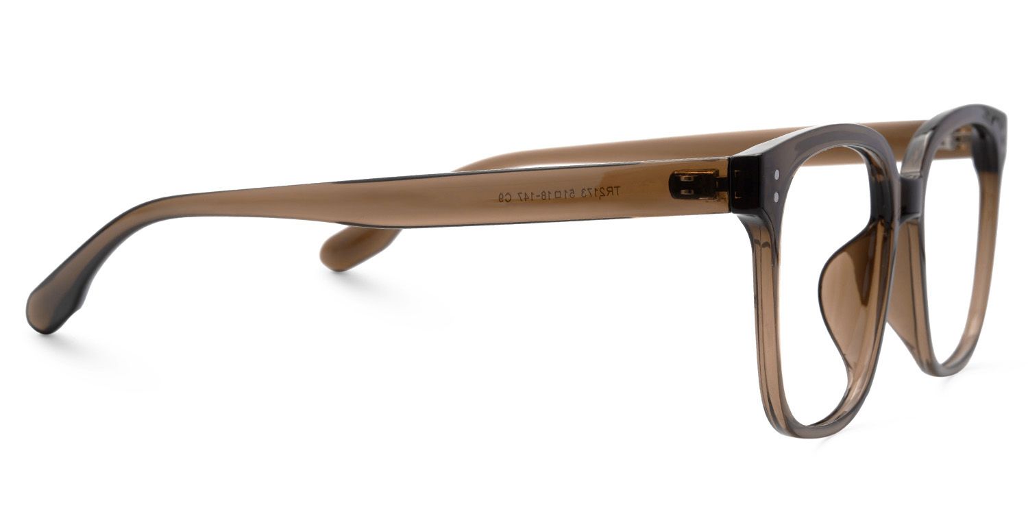 Oglesby Square Blue Light Blocking Glasses Brown Frame | ZEELOOL Canada3