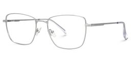 Oduntan Rectangle Silver Glasses1