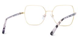 Billie Geometric Gold Glasses4