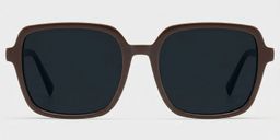 Kenneth Dark Brown Square Glasses0