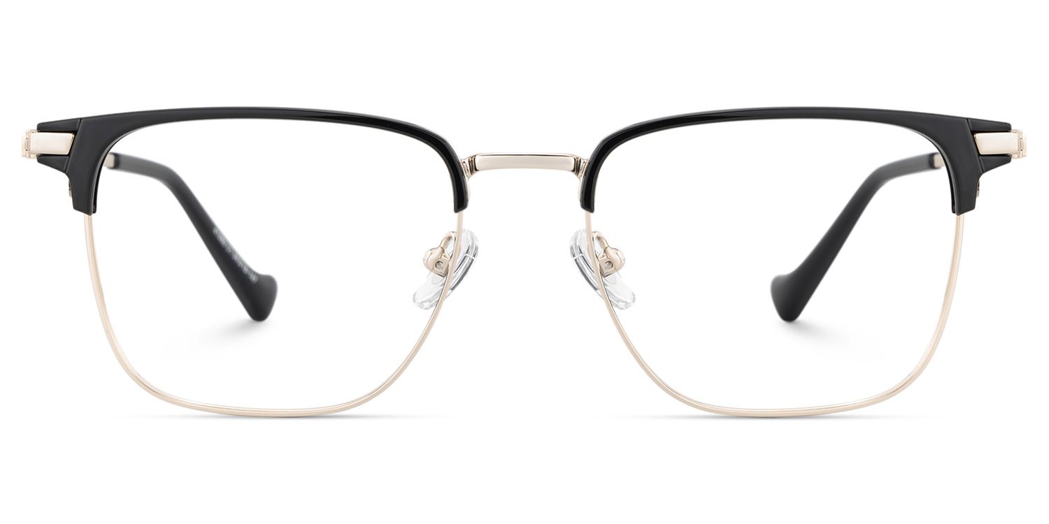 Owen Eyeglasses in Square Black Gold Frame | ZEELOOL Canada1