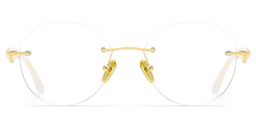 Wyatt Geometric Gold Glasses2