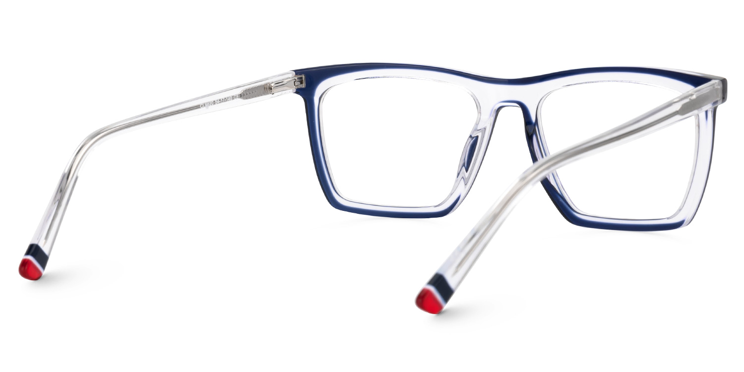 Marcia Rectangle Blue-Crystal Eyeglasses and Glasses Frames3