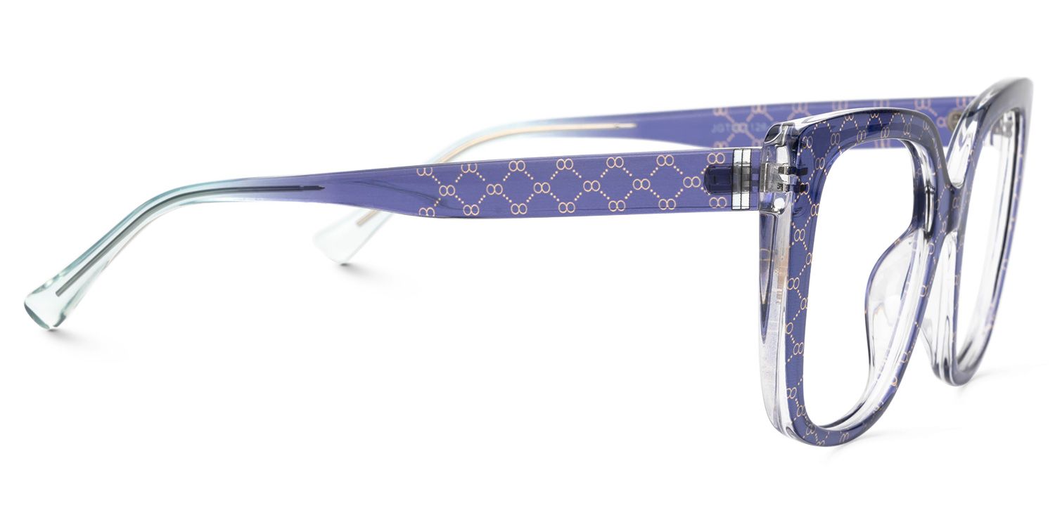 Brenda Purple Square Frame Glasses Online | ZEELOOL Canada2