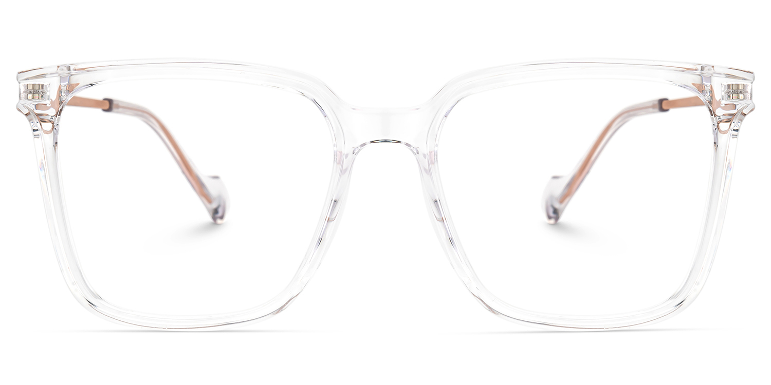 Thin Crystal Frame Glasses With Square Shape0