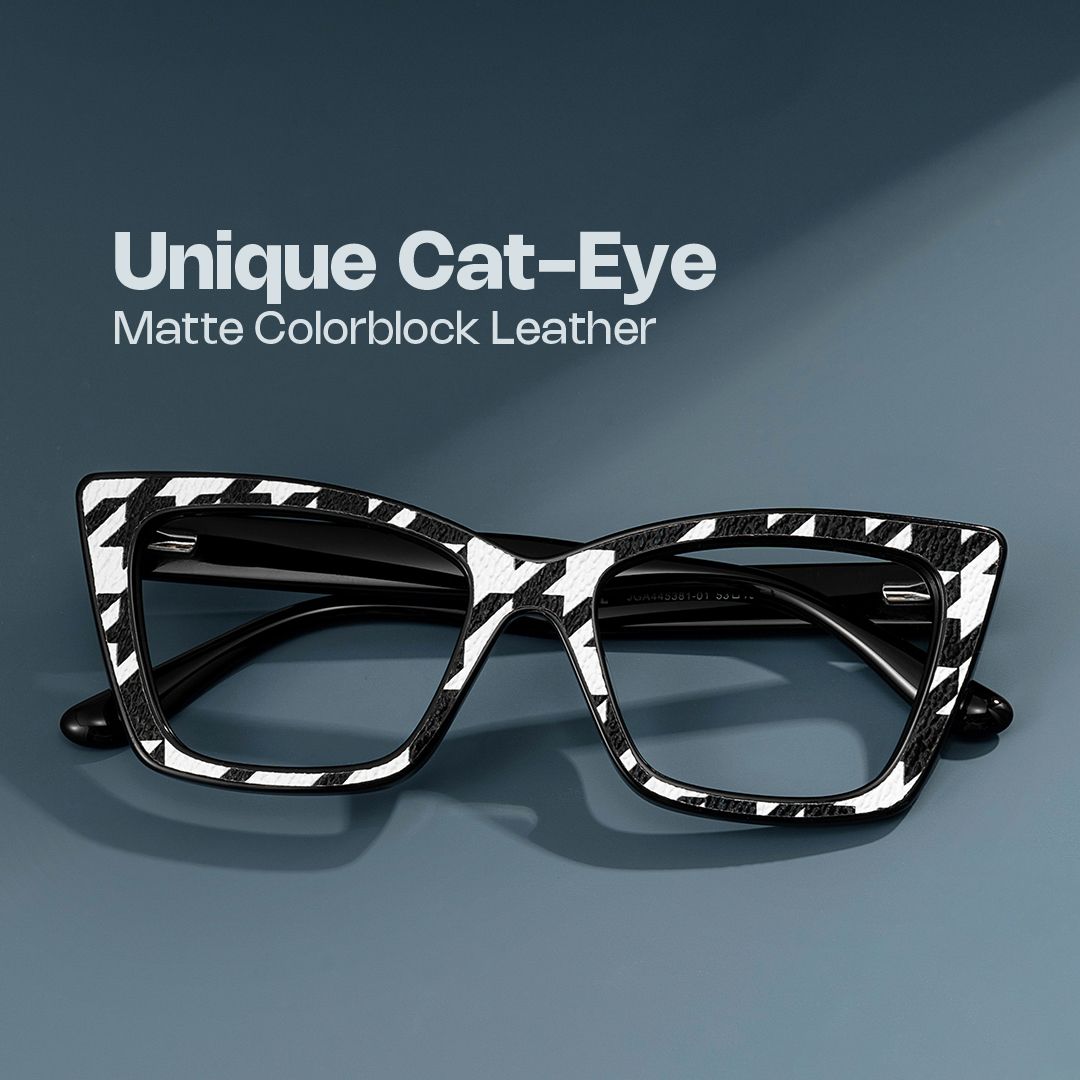 Black White Frame Glasses - Mcnatt on Sale | ZEELOOL Canada0