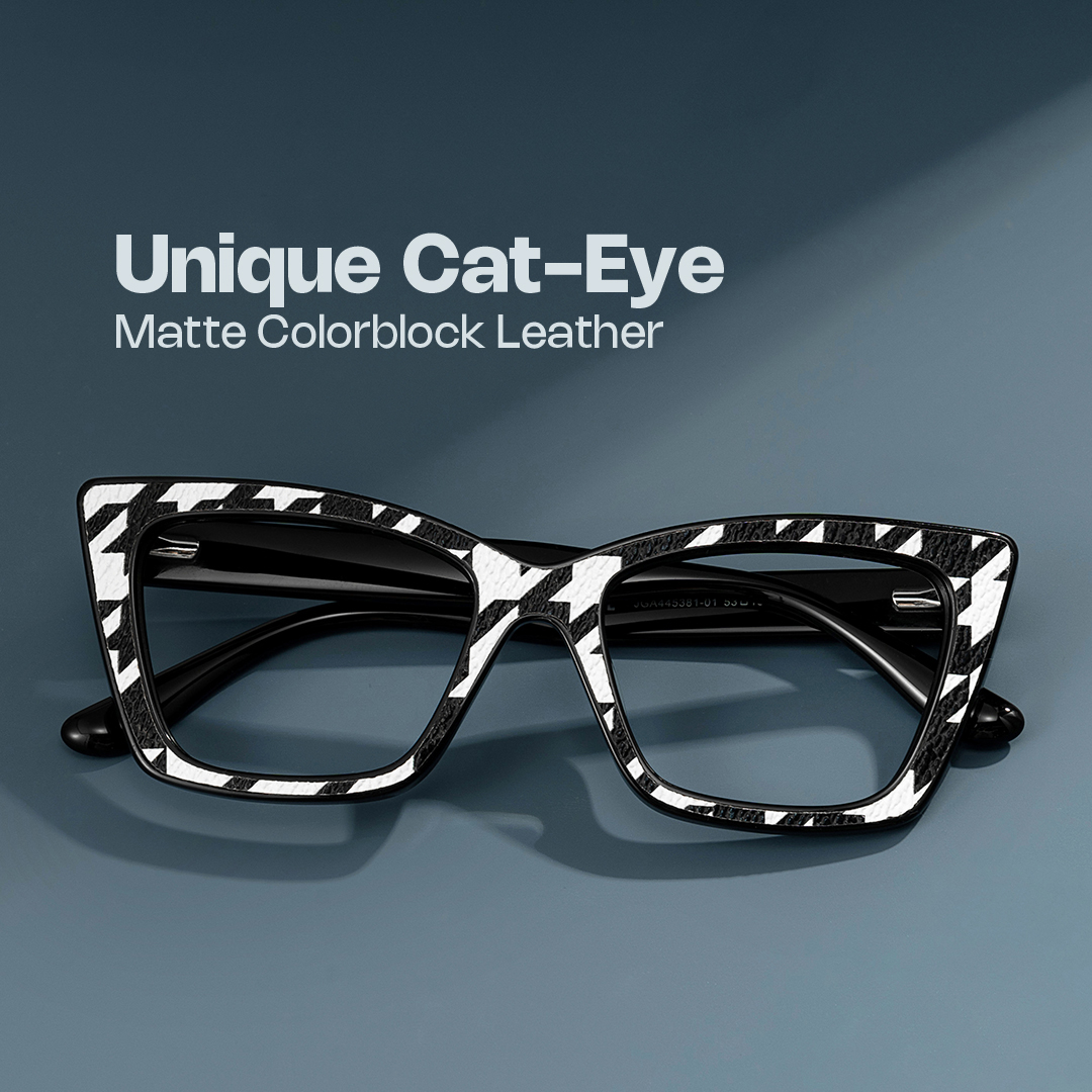 Mcnatt Cateye Black White Glasses0